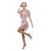 Deluxe 20's Vintage Pink Flapper Dress